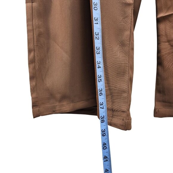 Wide-Leg Brown Womens Dress Pants Size 2XL - Picture 7 of 9